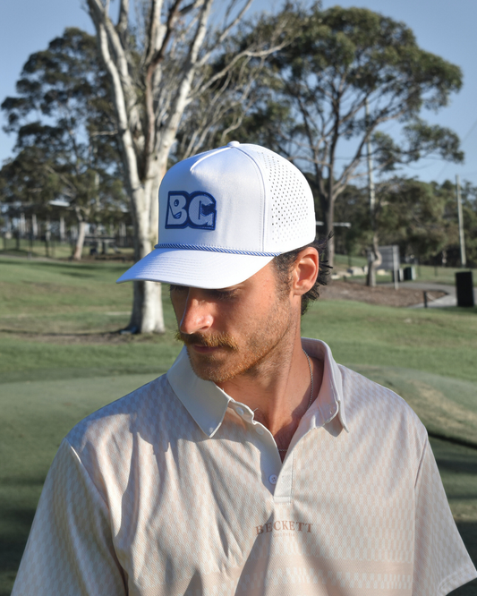 Course Cap - White/Blue