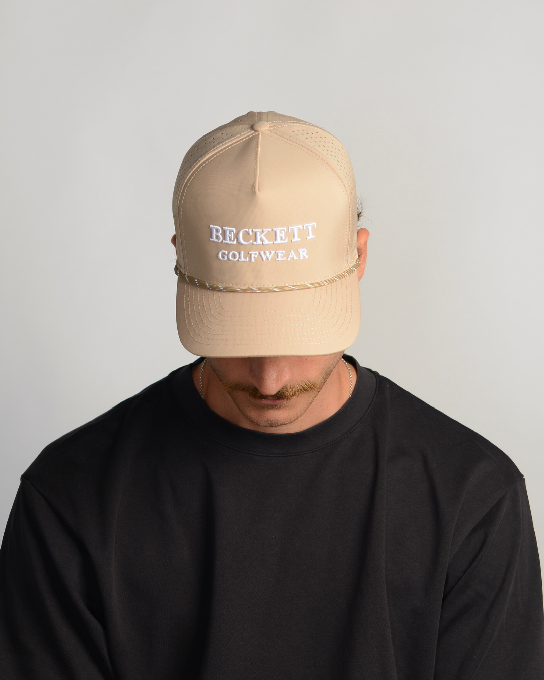 Course Cap - Tan/White