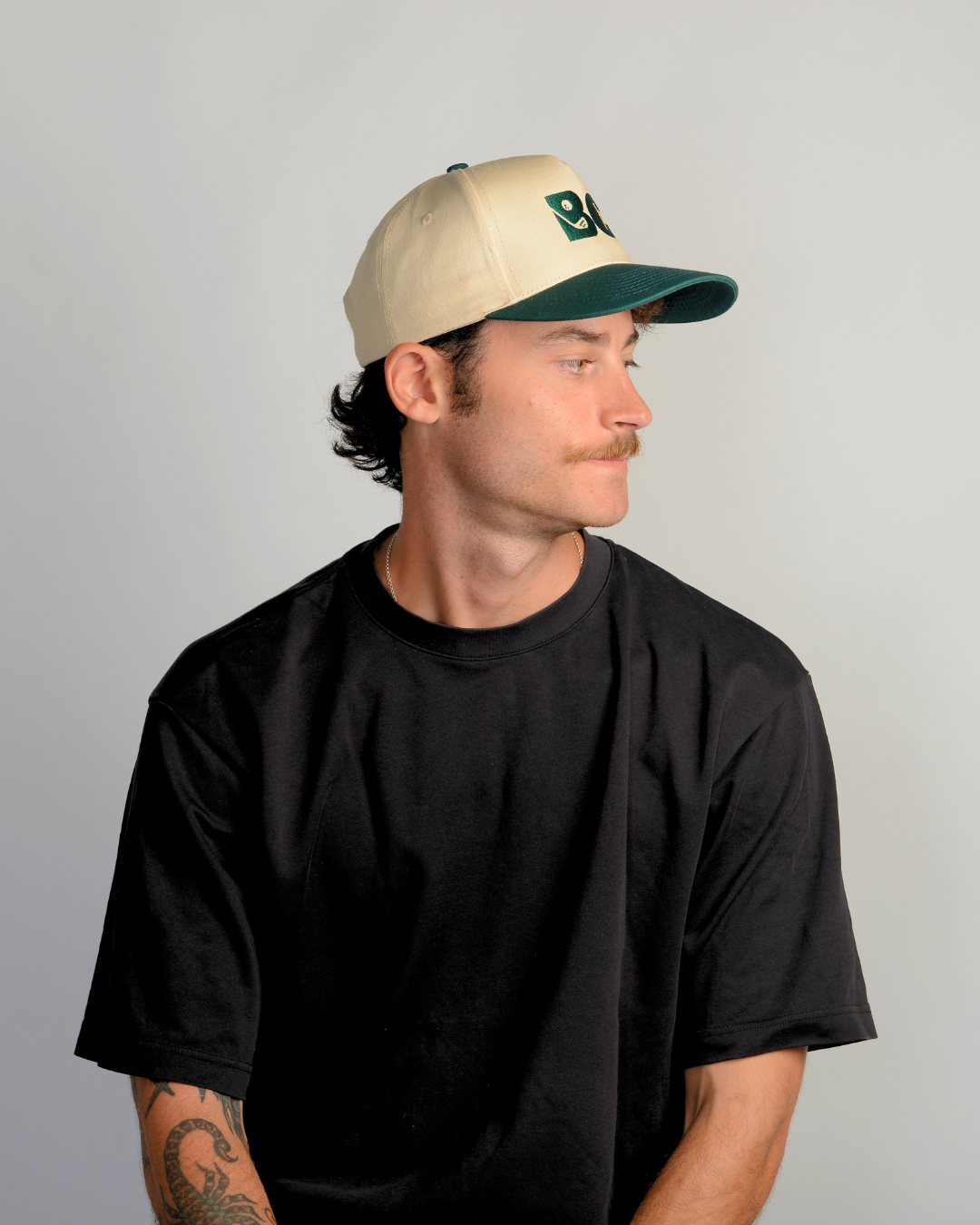 Pub Cap - Cream/Green