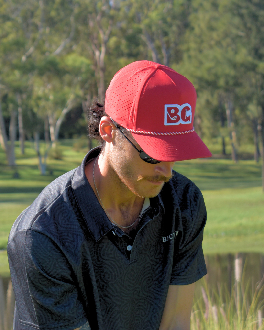 Course Cap - Red/White