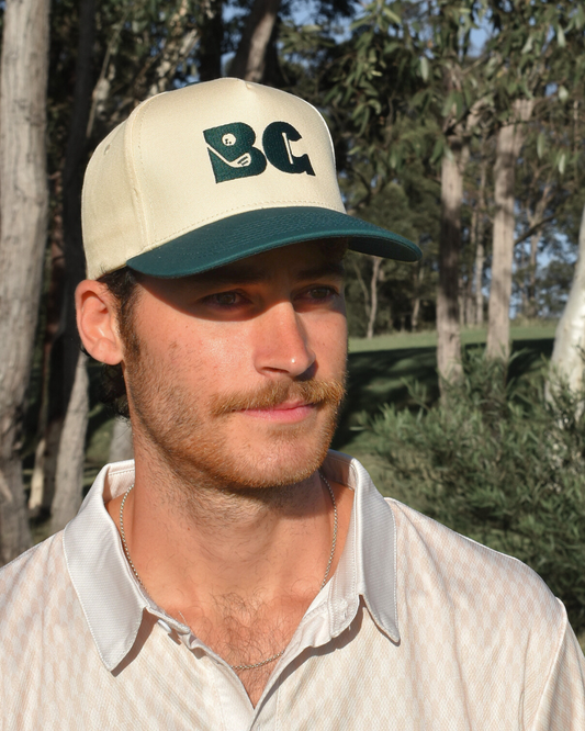 Pub Cap - Cream/Green